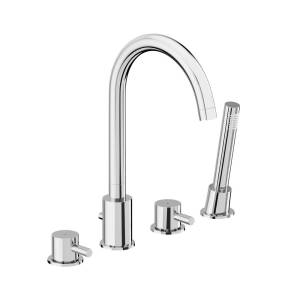 Смеситель на борт ванны Damixa Scandinavian Pure 360400000 четырёхсекционный, хром