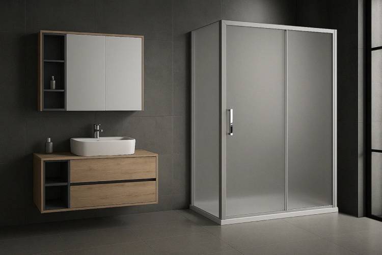 Душевой уголок Royal Bath Accord RB7110HPS-C-ST профиль сатин, стекло матовое, 110x70x200