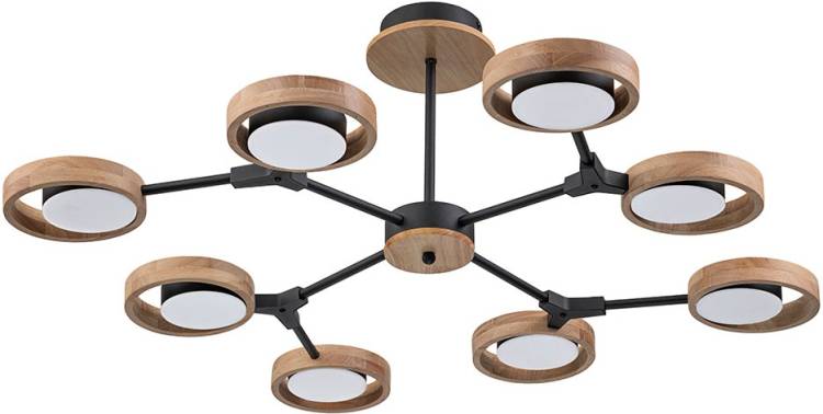 Большая светодиодная люстра на штанге Arte Lamp Signora A2454PL-8BK