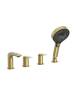 Смеситель на борт ванны Cezares METAURO-BVD4-BORO брашированное золото фото 2