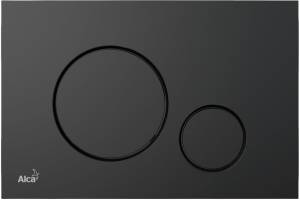 Кнопка смыва AlcaPlast THIN M678 черный матовый
