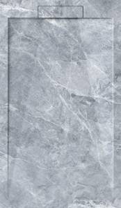 Поддон для душа Esbano Luxe ESP-LM128VG мрамор серый, 80x120