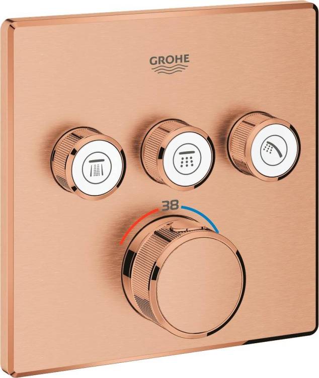Термостатический смеситель Grohe Grohtherm SmartControl 29126DL0 для ванны, теплый закат