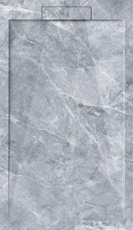 Поддон для душа Esbano Luxe ESP-LM128VG мрамор серый, 80x120