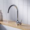 Смеситель для кухни Dorff Logic D3007000 поворотный, хром фото 3