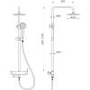 Душевая стойка beWash BV1MMSS6612 со смесителем для ванны, черный фото 2