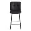 Стул полубарный Tetchair Medeo 24919 черный, экокожа фото 5