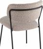 Стул Stool Group Кэрол FDC9003 DC2635-4A grey букле серый, черные ножки фото 6