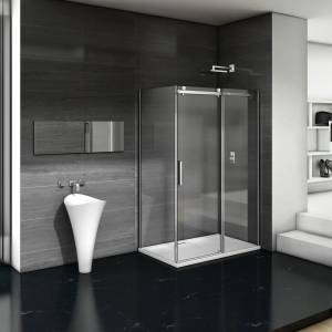 Душевой уголок Good Door Galaxy WTW+SP-C-CH 110x80, профиль хром