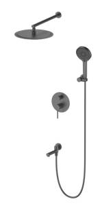 Душевой комплект Oliveeka Y OL-939017-BGM с внутренней частью, оружейный металл