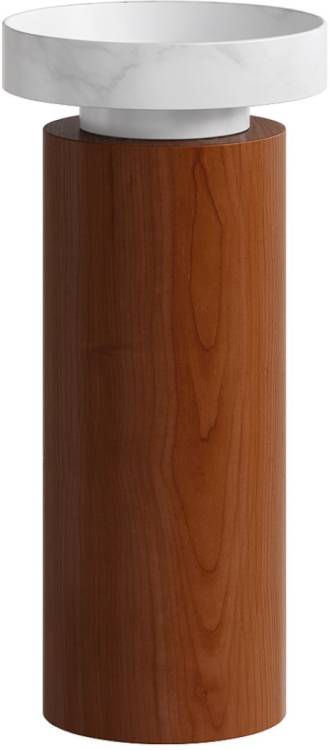 Раковина Boheme Corian 801-CLCT Calacatta с пьедесталом, 40 см