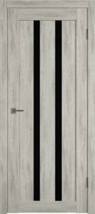 Межкомнатная дверь Владимирская Фабрика Дверей Atum 2 Lin Vellum стекло Black Gloss 800x2000