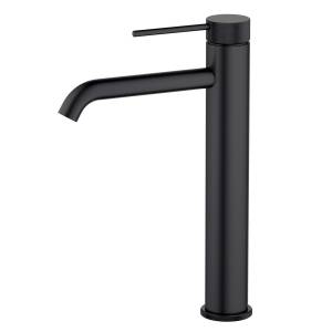 Смеситель для раковины Timo Saona 2411/03F высокий, черный матовый