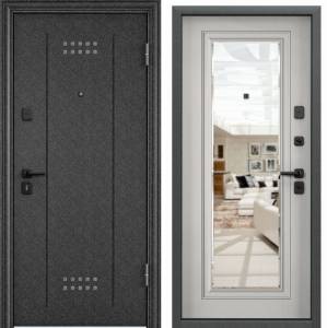 Входная стальная дверь Torex DELTA PRO MP 2032182 Черный шелк/ПВХ Бьянко 2030x860