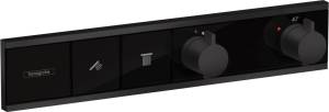 Термостатический смеситель Hansgrohe RainSelect 15380670 для ванны, матовый черный