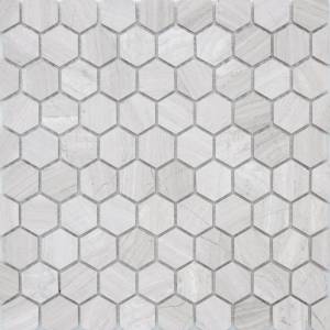 Мозаика LeeDo Pietrine Hexagonal Travertino Silver Mat Hex (1.8x3) 28.5x30.5