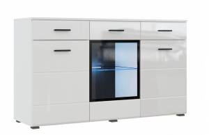 Комод НК-Мебель Gloss КМ-150 Белый/Белый глянец 71373117