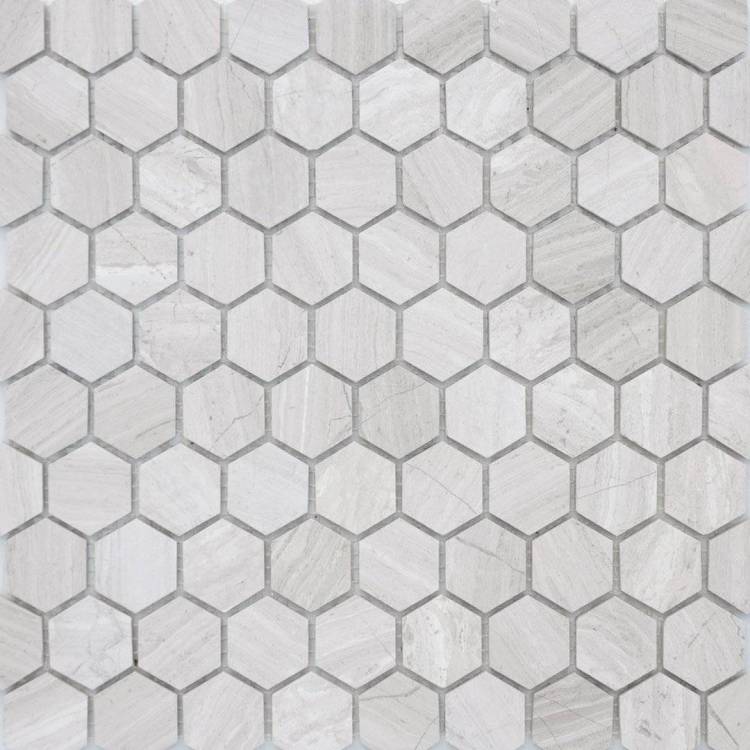 Мозаика LeeDo Pietrine Hexagonal Travertino Silver Mat Hex (1.8x3) 28.5x30.5