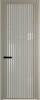 Межкомнатная дверь Profil Doors 3 AGP цвет профиля Никель матовый, стекло безопасное 6 мм страйп 800x2000