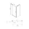 Душевой уголок Vincea Extra VSR-1E101110CLB профиль черный, стекло прозрачное, 110x100x200 фото 5