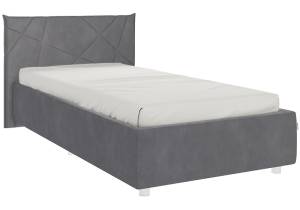 Кровать Woodville Бест 505114 с ПМ велюр графит 90x200