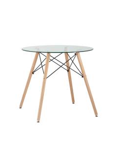 Стол Stool Group Eames DSW CHAD GLASS v.2 стеклянный 80x80x74