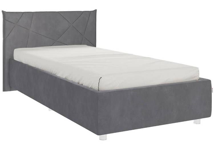 Кровать Woodville Бест 505114 с ПМ велюр графит 90x200