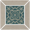 Вставка Kerama Marazzi Тровазо ID152 наборный серый матовый 13x13x0.9
