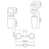 Держатель со стакананом и дозатором Wasserkraft K-28289 хром фото 3