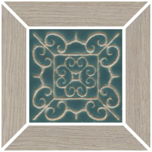 Вставка Kerama Marazzi Тровазо ID152 наборный серый матовый 13x13x0.9