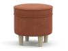 Пуф Нижегородмебель Лора ТП 332 оранжевый