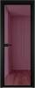 Межкомнатная дверь Profil Doors 1 AV цвет профиля Черный, стекло безопасное 6 мм фиолетовое шпион 800x2000