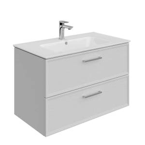 Тумба с раковиной Kerama Marazzi Piano белый, тумба PIA.CL.85\WHT.M + рак. PI.wb.85