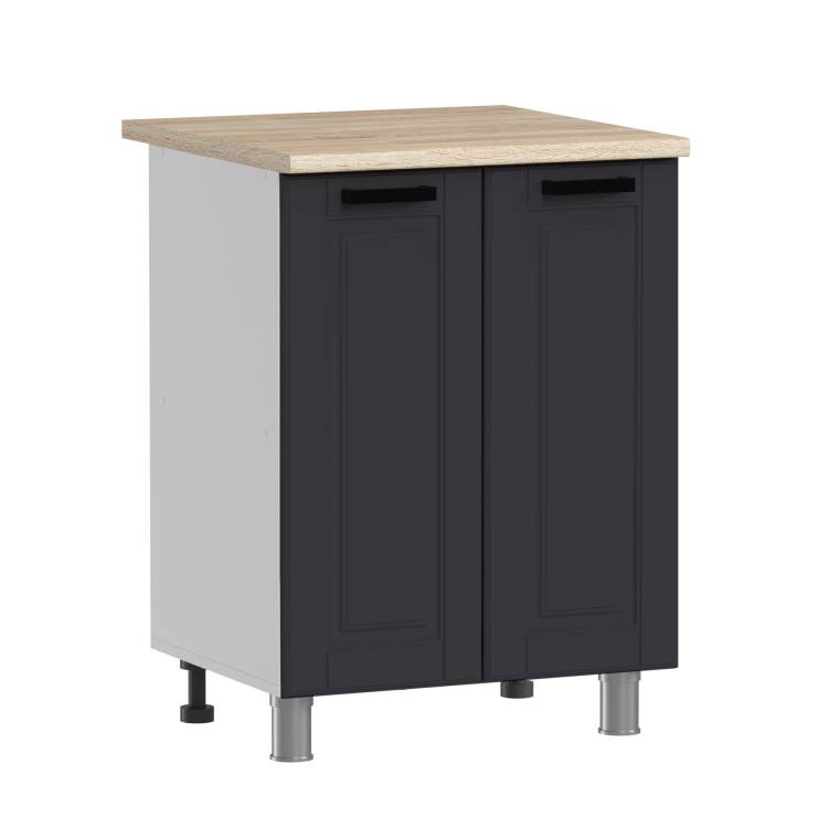 Кухонный модуль напольный Аленушка Астра Н 600 Н00231100 сталь,скоба черный