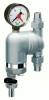 Фильтр для воды FAR 300мкм, с с магнитом , с манометром, Max: 95 C, 25 бар, поворотный 1/2 НР