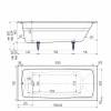 Чугунная ванна Delice Biove DLR220509-AS 170x75, с антискользящим покрытием, без ножек фото 4