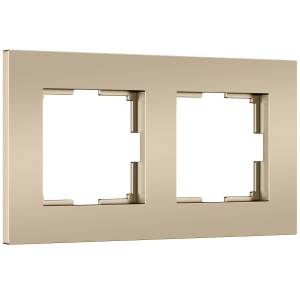 Рамка 2-постовая Werkel Slab W0022911 шампань софт