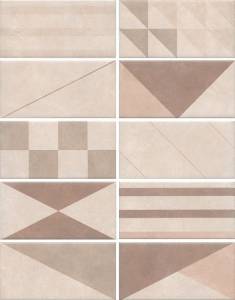 Керамическая плитка Kerama Marazzi Александрия 19034 светлый микс 20x9.9
