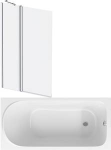 Акриловая ванна AM.PM Sense new W76A-170-070W-A 170x70 с каркасом + шторка на ванну