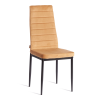 Стул Tetchair Easy (mod. JSC02-1) 21258 металл, флок, brown (коричневый) HLR12/черный