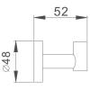 Крючок Haiba HB1705-1 хром фото 2