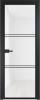 Межкомнатная дверь Profil Doors 3 AX цвет профиля Черный, стекло безопасное 6 мм белый триплекс 800x2000