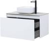 Тумба под раковину Aquanet Nova Lite 90 242257 1+1 ящика, белый глянец фото 4