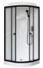 Душевая кабина Royal Bath HK RB90HK1-M-BL профиль черный, стекло матовое, 90x90x217