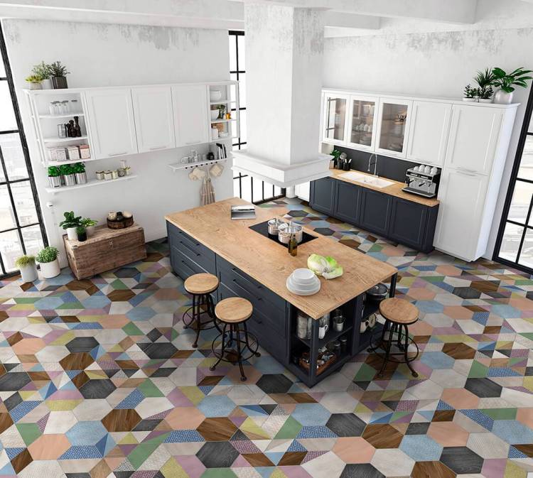 ITT Ceramic Art Deco Hexa