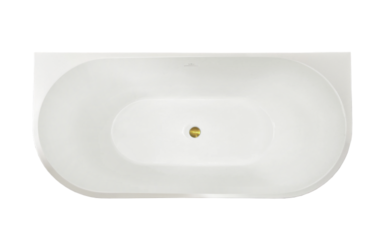 Акриловая ванна Royal Bath Riva RB610212GD белая, 170x78
