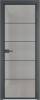 Межкомнатная дверь Profil Doors 5 AX цвет профиля Серая ночь, стекло безопасное 6 мм рэте 700x2000