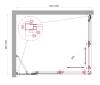 Душевой уголок BelBagno LUCE-AH-21-125/100-C-Cr профиль хром, стекло прозрачное, 125x100x195 фото 2