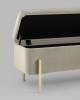 Банкетка-сундук Stool Group Болейн 20A544VF-MOMO-3 с ящиком, велюр бежевый 110x42 фото 4
