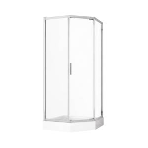 Душевой уголок Aquanet Bright AE90-P-90x90-CT профиль хром, стекло прозрачное, 90x90x200